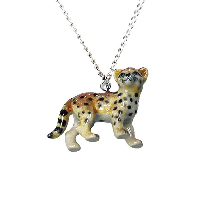 Cheetah Pendant Porcelain Pendant Blue Planet Jewelry