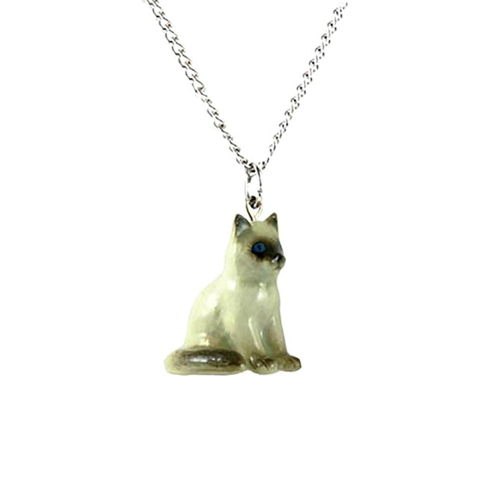 Ragdoll Cat Pendant Porcelain Pendant Blue Planet Jewelry
