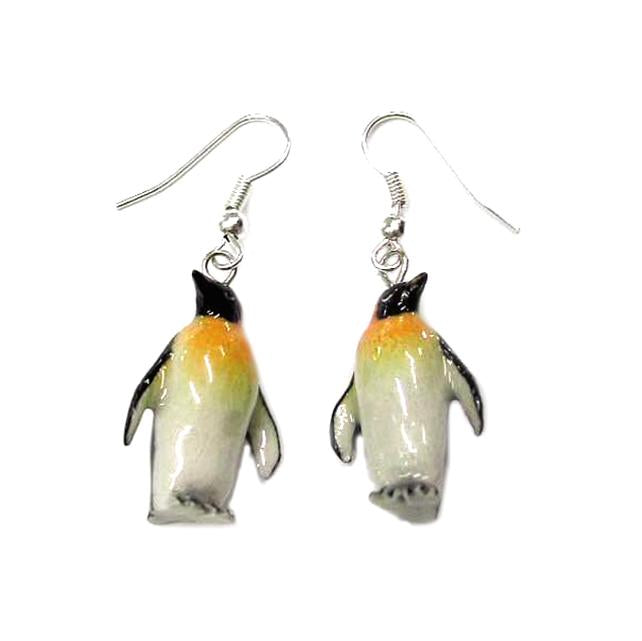 Emperor Penguin Porcelain Earrings Porcelain Earrings Blue Planet Jewelry