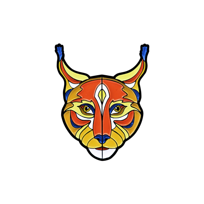 Lynx Stylized Enamel Pin - Stylized Enamel Pin - Blueplanetjewelry.com