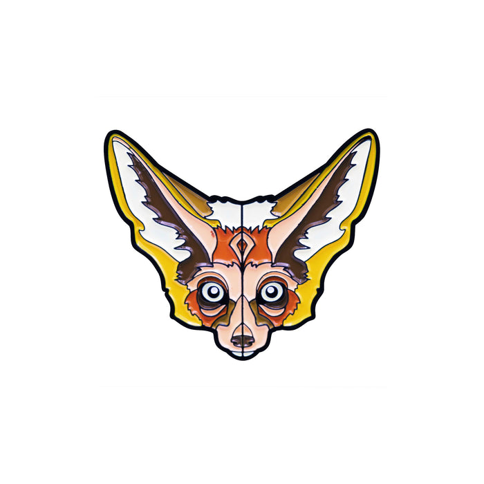 Fennec Fox Stylized Enamel Pin - Stylized Enamel Pin - Blueplanetjewelry.com