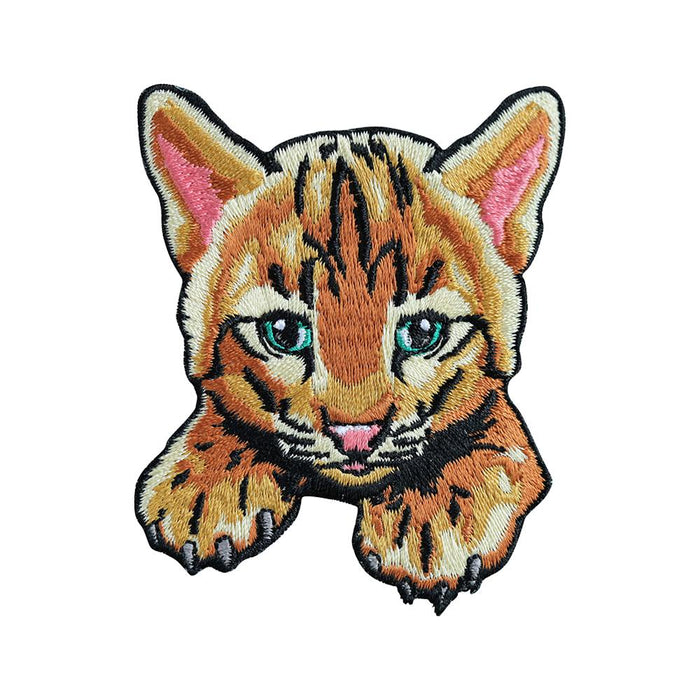 Bobcat Kitten Patch - Embroidered Patch - Blueplanetjewelry.com