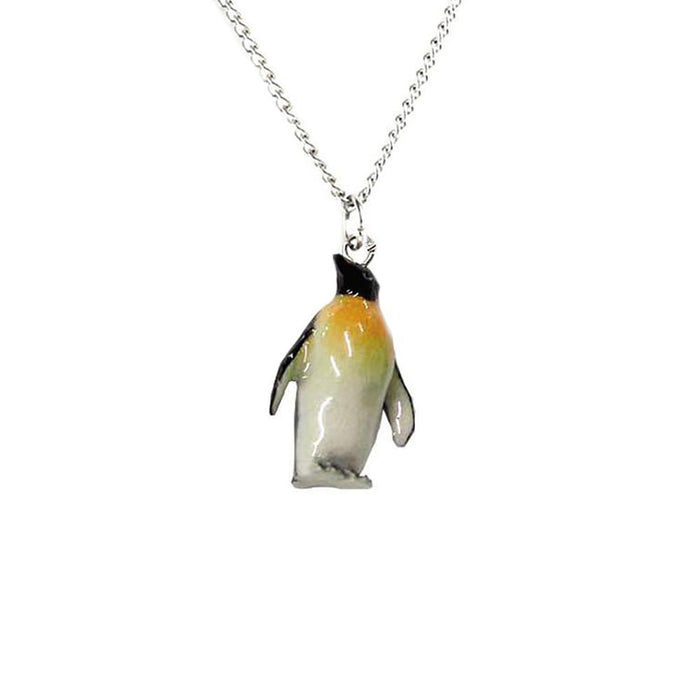 Emperor Penguin Pendant - Porcelain Pendant - Blueplanetjewelry.com
