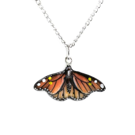 Monarch Butterfly Pendant Porcelain Pendant Blue Planet Jewelry