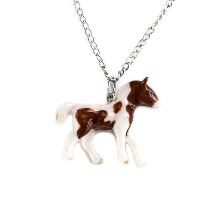 Wild Pony Pendant Porcelain Pendant Blue Planet Jewelry