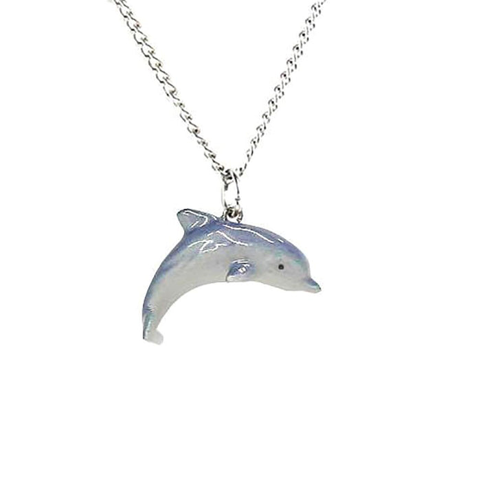 Dolphin Pendant Porcelain Pendant Blue Planet Jewelry