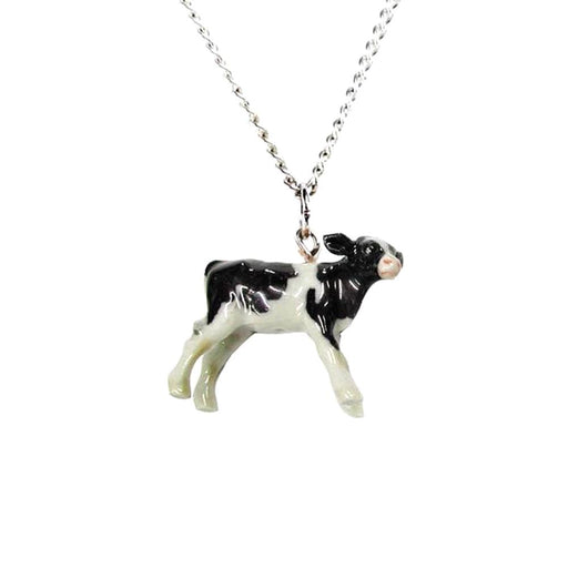 Holstein Cow Pendant Porcelain Pendant Blue Planet Jewelry