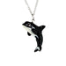 Orca Whale Pendant - Porcelain Pendant - Blueplanetjewelry.com