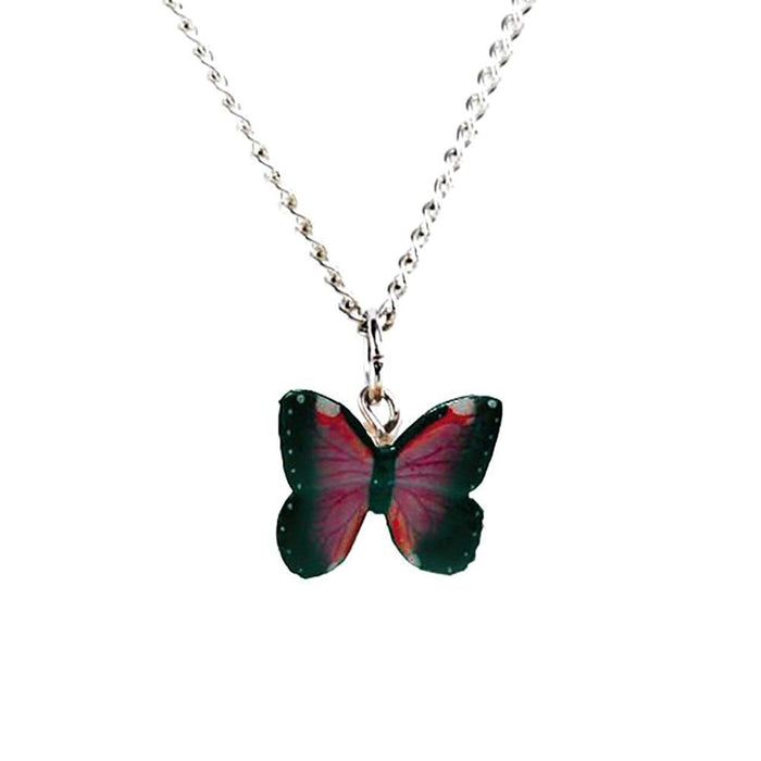 Violet Morpho Butterfly Pendant Porcelain Pendant Blue Planet Jewelry
