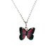 Violet Morpho Butterfly Pendant Porcelain Pendant Blue Planet Jewelry