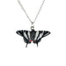Zebra Swallotail Butterfly Pendant Porcelain Pendant Blue Planet Jewelry