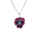 Violet Pansy Pendant Porcelain Pendant Blue Planet Jewelry