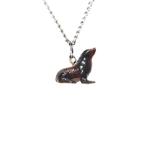 Sea Lion Pendant Porcelain Pendant Blue Planet Jewelry