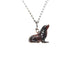 Sea Lion Pendant Porcelain Pendant Blue Planet Jewelry