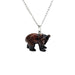 Brown Bear Pendant - Porcelain Pendant - Blueplanetjewelry.com
