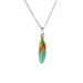 Parrot Feather Pendant Porcelain Pendant Blue Planet Jewelry