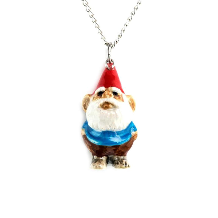 Gnome Pendant Porcelain Pendant Blue Planet Jewelry