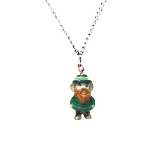 Leprechaun Pendant Porcelain Pendant Blue Planet Jewelry