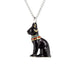 Egyptian Cat Pendant Porcelain Pendant Blue Planet Jewelry