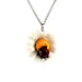Daisy Ladybug Pendant - Porcelain Pendant - Blueplanetjewelry.com