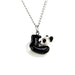 Roly Poly Panda Pendant Porcelain Pendant Blue Planet Jewelry