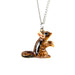 Chipmunk Pendant Porcelain Pendant Blue Planet Jewelry