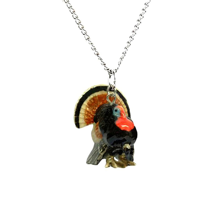 Turkey Pendant Porcelain Pendant Blue Planet Jewelry