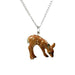 Deer Fawn Pendant Porcelain Pendant Blue Planet Jewelry