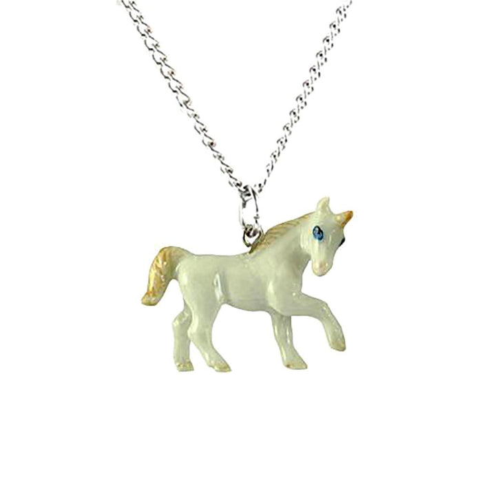 Unicorn Pendant Porcelain Pendant Blue Planet Jewelry