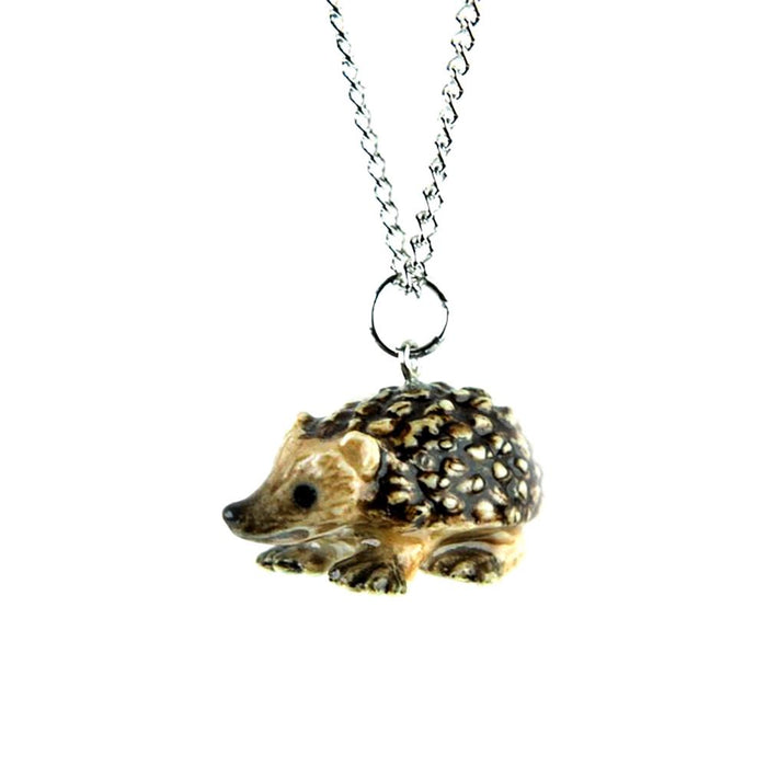 Hedgehog Pendant Porcelain Pendant Blue Planet Jewelry