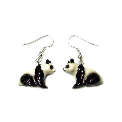 Panda Porcelain Earrings Porcelain Earrings Blue Planet Jewelry