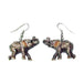 Elephant Porcelain Earrings Porcelain Earrings Blue Planet Jewelry