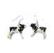 Cow Porcelain Earrings Porcelain Earrings Blue Planet Jewelry