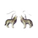 Wolf Porcelain Earrings Porcelain Earrings Blue Planet Jewelry