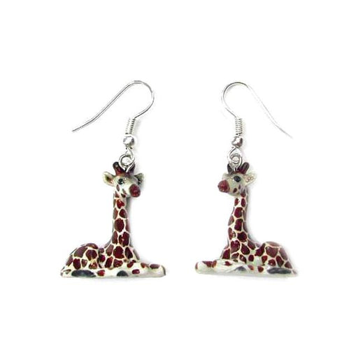 Giraffe Porcelain Earrings Porcelain Earrings Blue Planet Jewelry