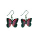 Violet Morpho Butterfly Porcelain Earrings Porcelain Earrings Blue Planet Jewelry