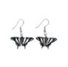 Zebra Swallowtail Butterfly Porcelain Earrings Porcelain Earrings Blue Planet Jewelry