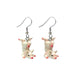 Pink Pig Porcelain Earrings Porcelain Earrings Blue Planet Jewelry