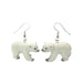 Polar Bear Porcelain Earrings Porcelain Earrings Blue Planet Jewelry