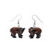 Brown Bear Porcelain Earrings Porcelain Earrings Blue Planet Jewelry