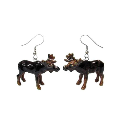 Moose Porcelain Earrings Porcelain Earrings Blue Planet Jewelry