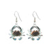 Blue Crab Porcelain Earrings Porcelain Earrings Blue Planet Jewelry