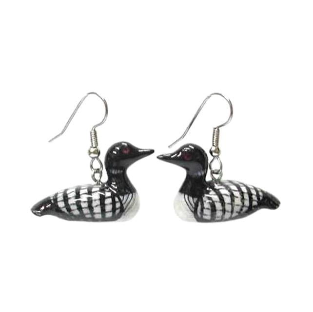 Loon Porcelain Earrings Porcelain Earrings Blue Planet Jewelry