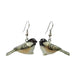 Chickadee Porcelain Earrings Porcelain Earrings Blue Planet Jewelry
