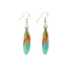 Parrot Feather Porcelain Earrings Porcelain Earrings Blue Planet Jewelry