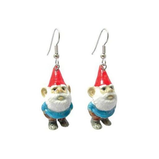 Gnome Porcelain Earrings Porcelain Earrings Blue Planet Jewelry