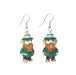 Leprechaun Porcelain Earrings Porcelain Earrings Blue Planet Jewelry