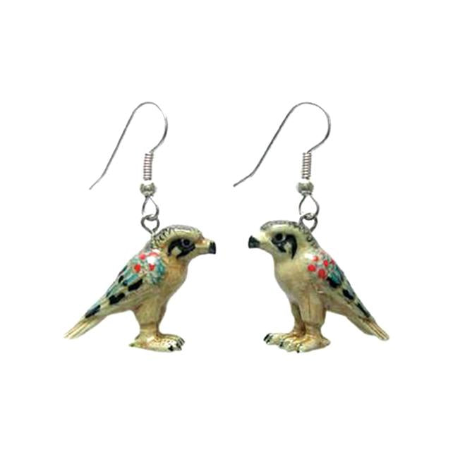 Egyptian Falcon Porcelain Earrings Porcelain Earrings Blue Planet Jewelry