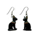 Egyptian Cat Porcelain Earrings Porcelain Earrings Blue Planet Jewelry