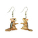 Chipmunk Porcelain Earrings Porcelain Earrings Blue Planet Jewelry